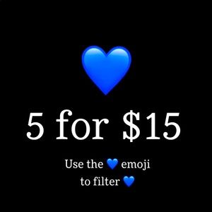 💙💙💙5 for $15 💙💙💙
